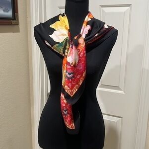 Vince Camuto Multicolor Floral Scarf 42”X42”